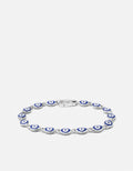 Miansai Bracelets Blue Eye Bracelet, Sterling Silver Blue / M