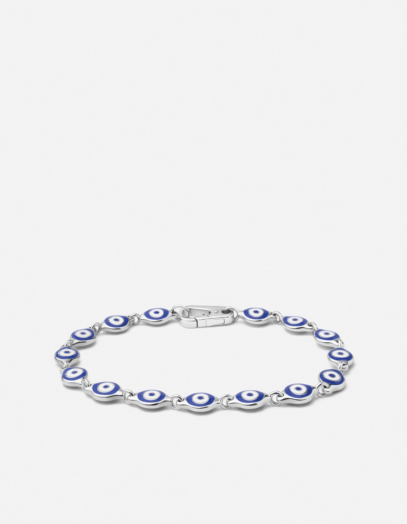 Miansai Bracelets Blue Eye Bracelet, Sterling Silver Blue / M