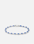Miansai Bracelets Oz Link Bracelet, Sterling Silver/Blue Blue / M
