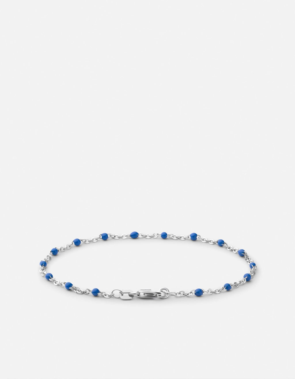 Ciro Chain Bracelet, Sterling Silver / Blue