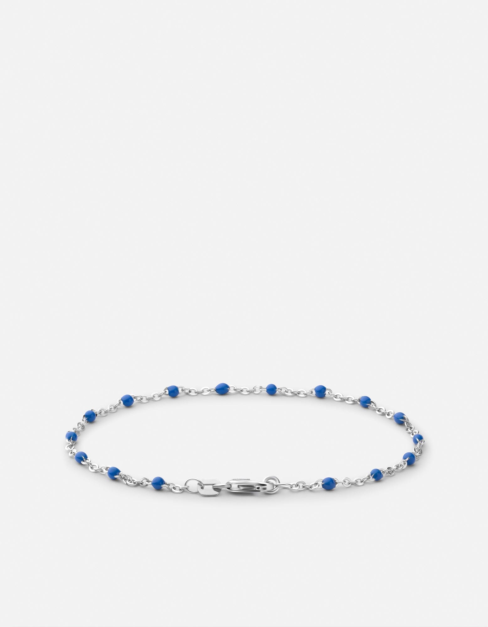 Ciro Chain Bracelet, Sterling Silver / Blue