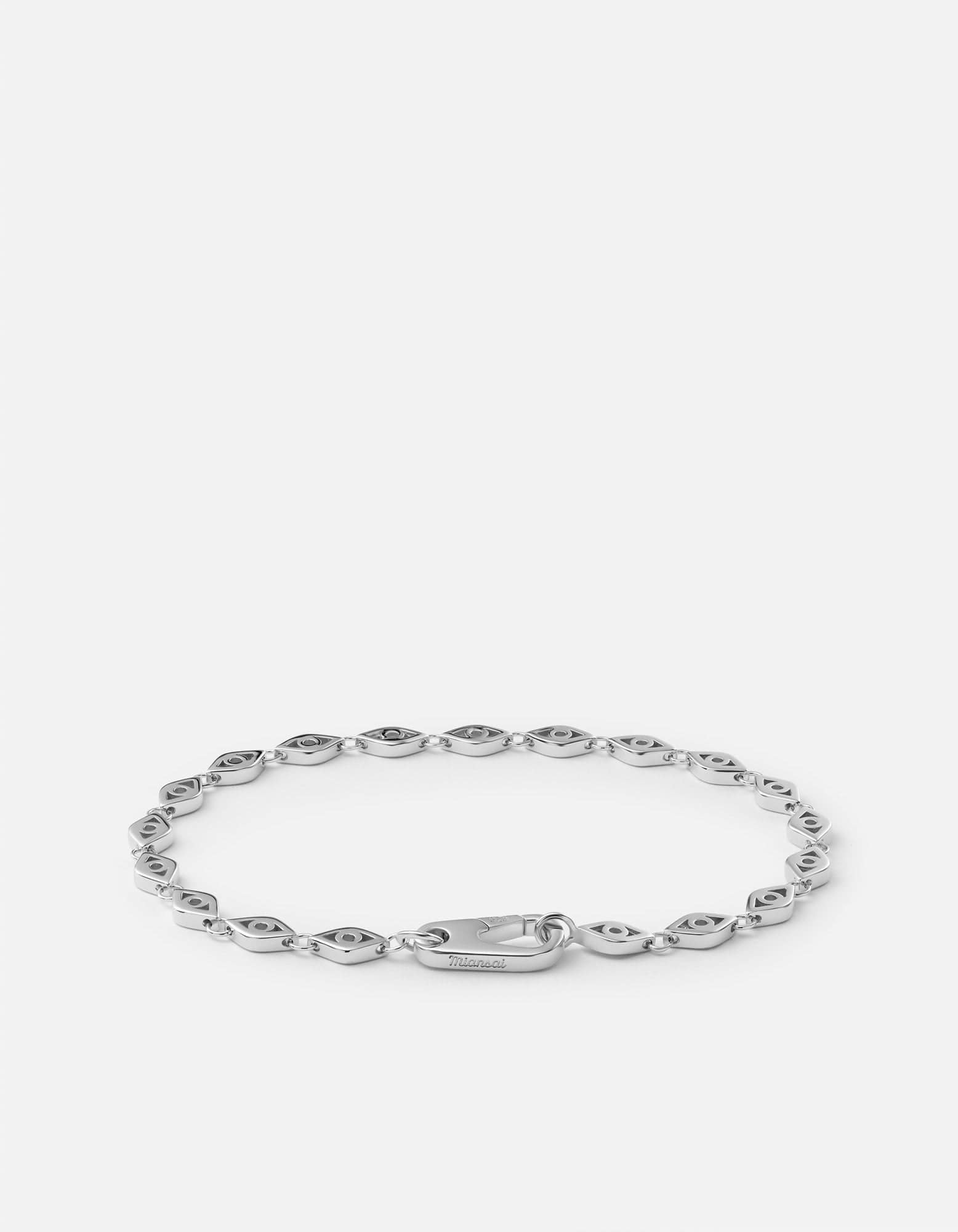 Mati Evil Eye Chain Bracelet, Sterling Silver