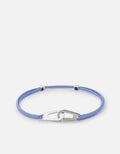 Miansai Bracelets Dima Pull Rope Bracelet, Sterling Silver Light Blue / O/S