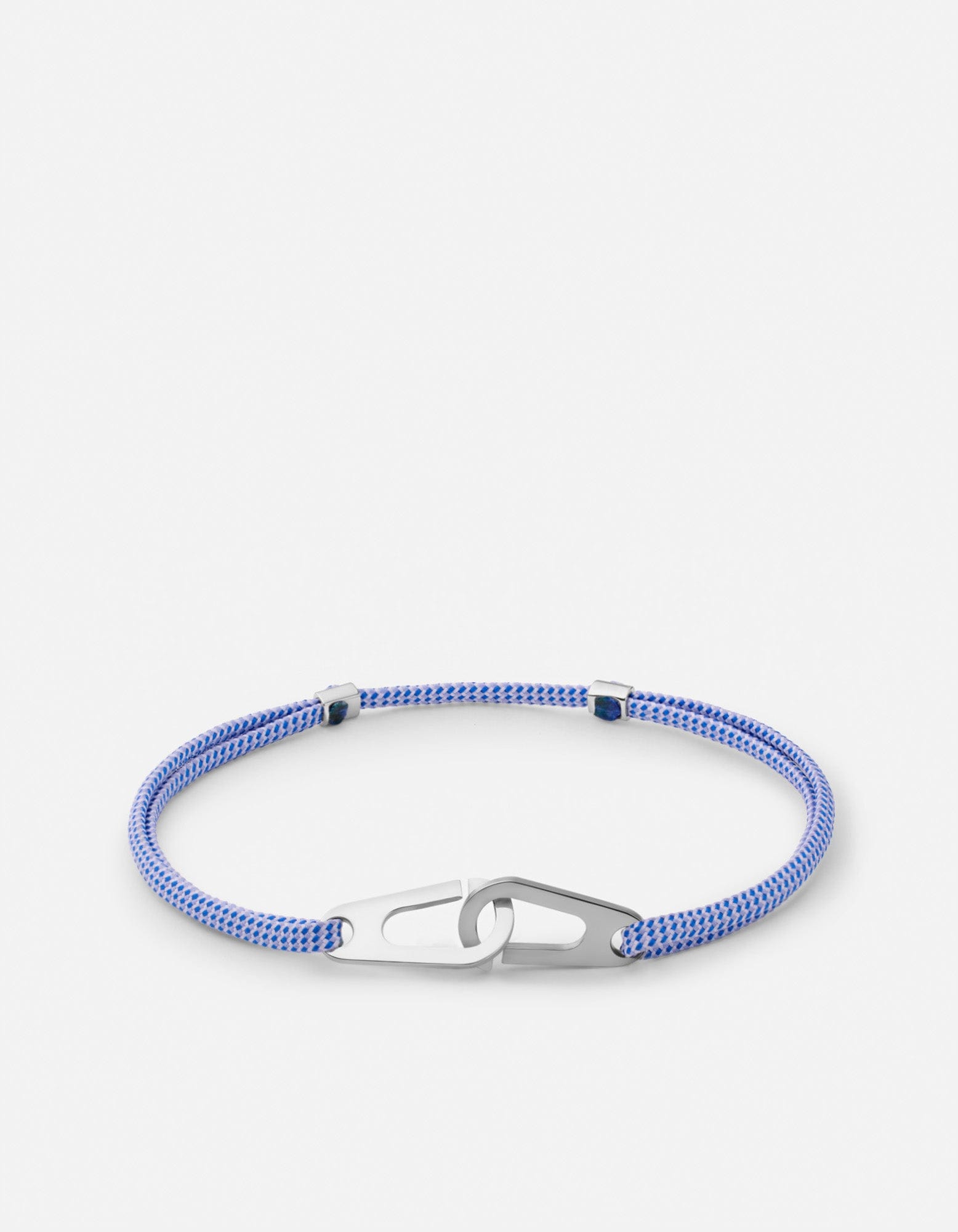 Miansai Bracelets Dima Pull Rope Bracelet, Sterling Silver Light Blue / O/S