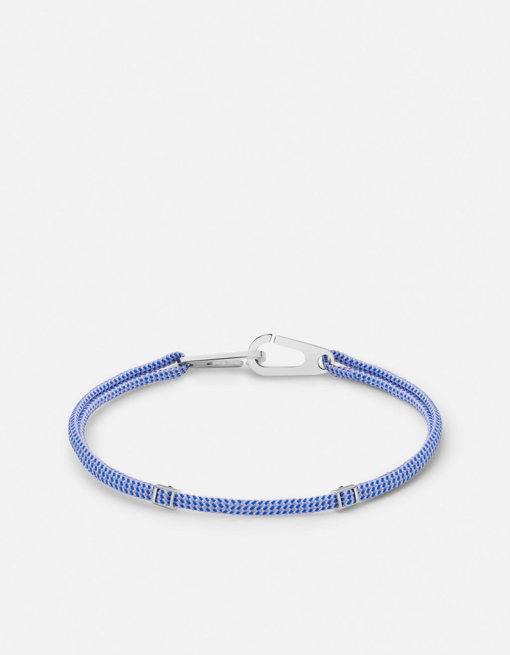 Dima Pull Rope Bracelet, Sterling Silver / Light Blue