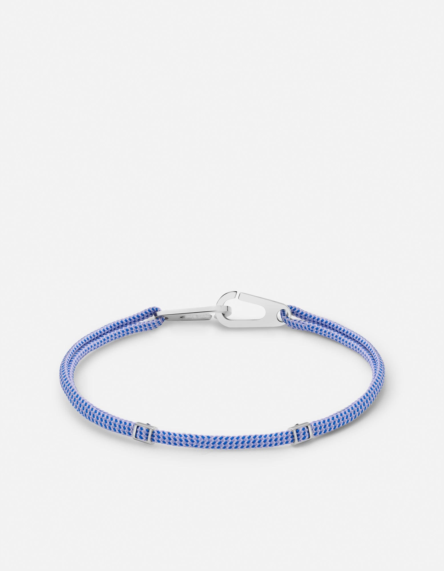 Dima Pull Rope Bracelet, Sterling Silver / Light Blue