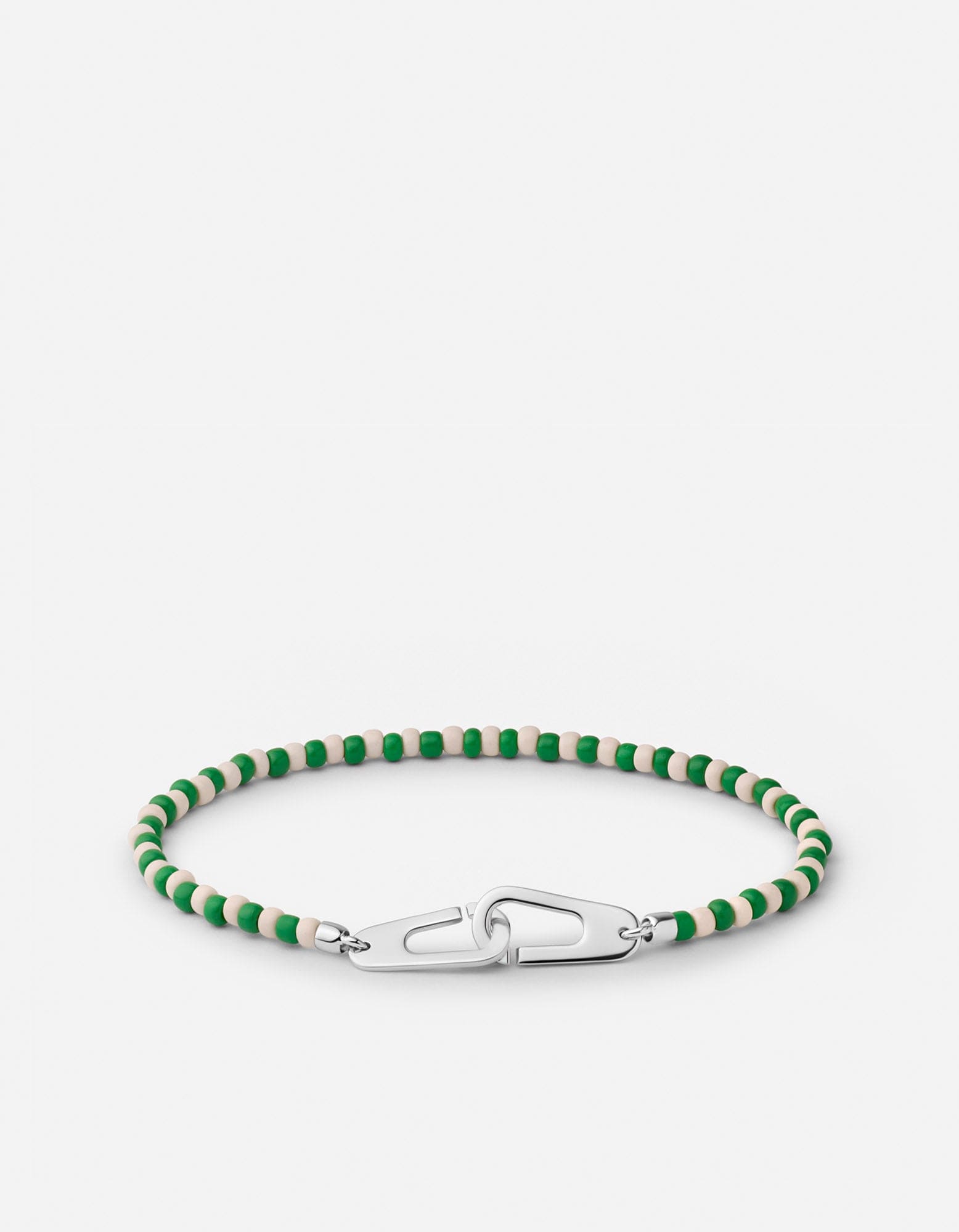 Miansai Bracelets Niko Bracelet, Sterling Silver / Green Green / M