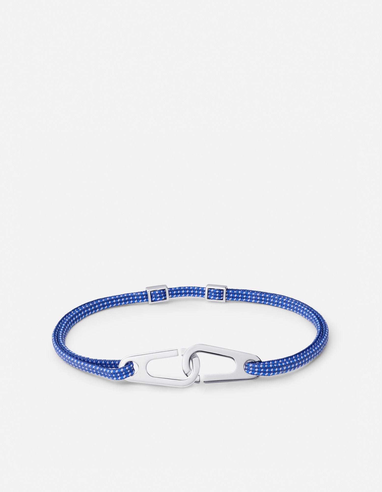Miansai Bracelets Dima Pull Rope Bracelet, Sterling Silver Dark Blue / O/S
