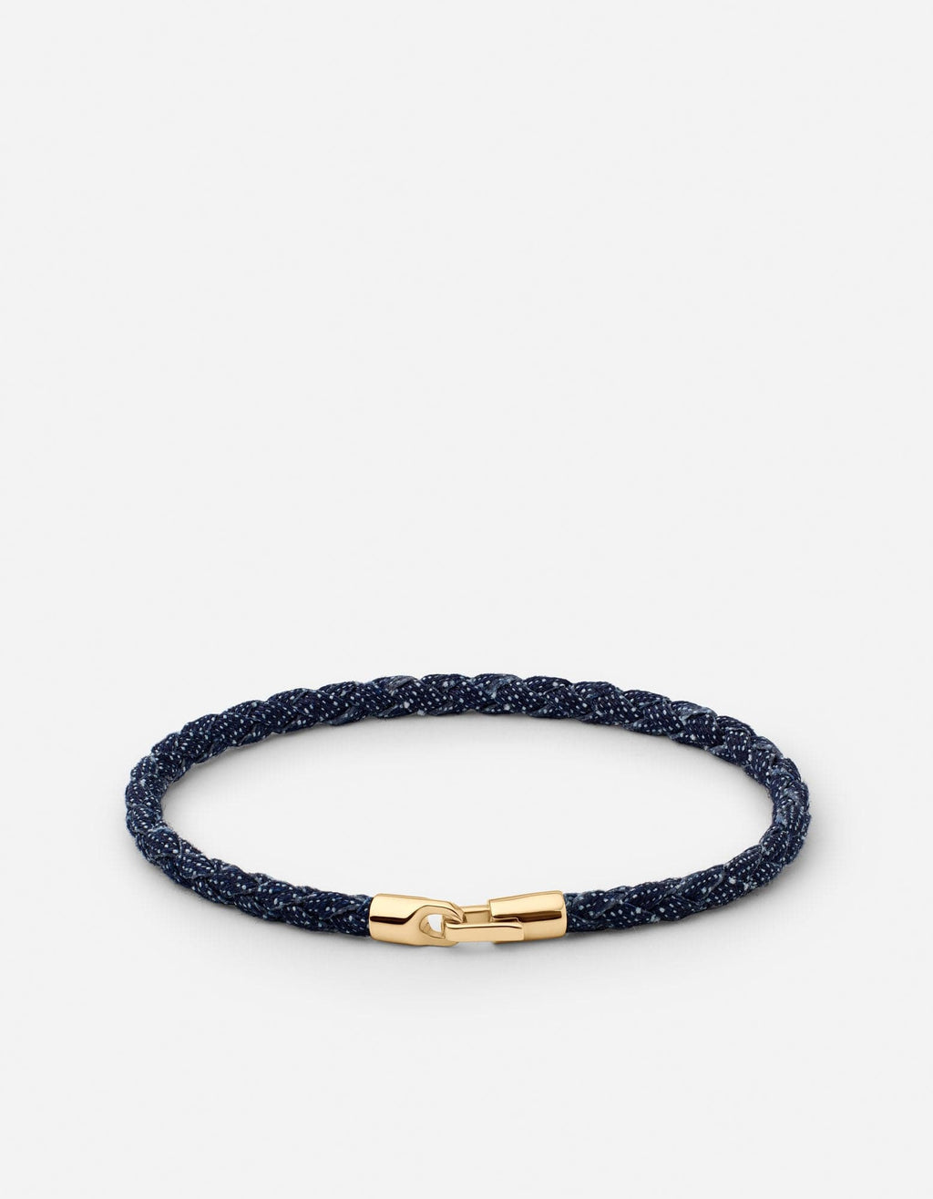Miansai Bracelets Cruz Denim Bracelet, Gold Vermeil Navy Blue / M