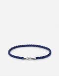 Miansai Bracelets Cruz Rope Bracelet, Sterling Silver / Blue Blue / M