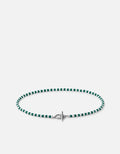 Miansai Bracelets Avi Bracelet, Sterling Silver / Green Green/White / M
