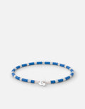 Miansai Bracelets Cove Bead Bracelet, Sterling Silver / Blue Blue / M
