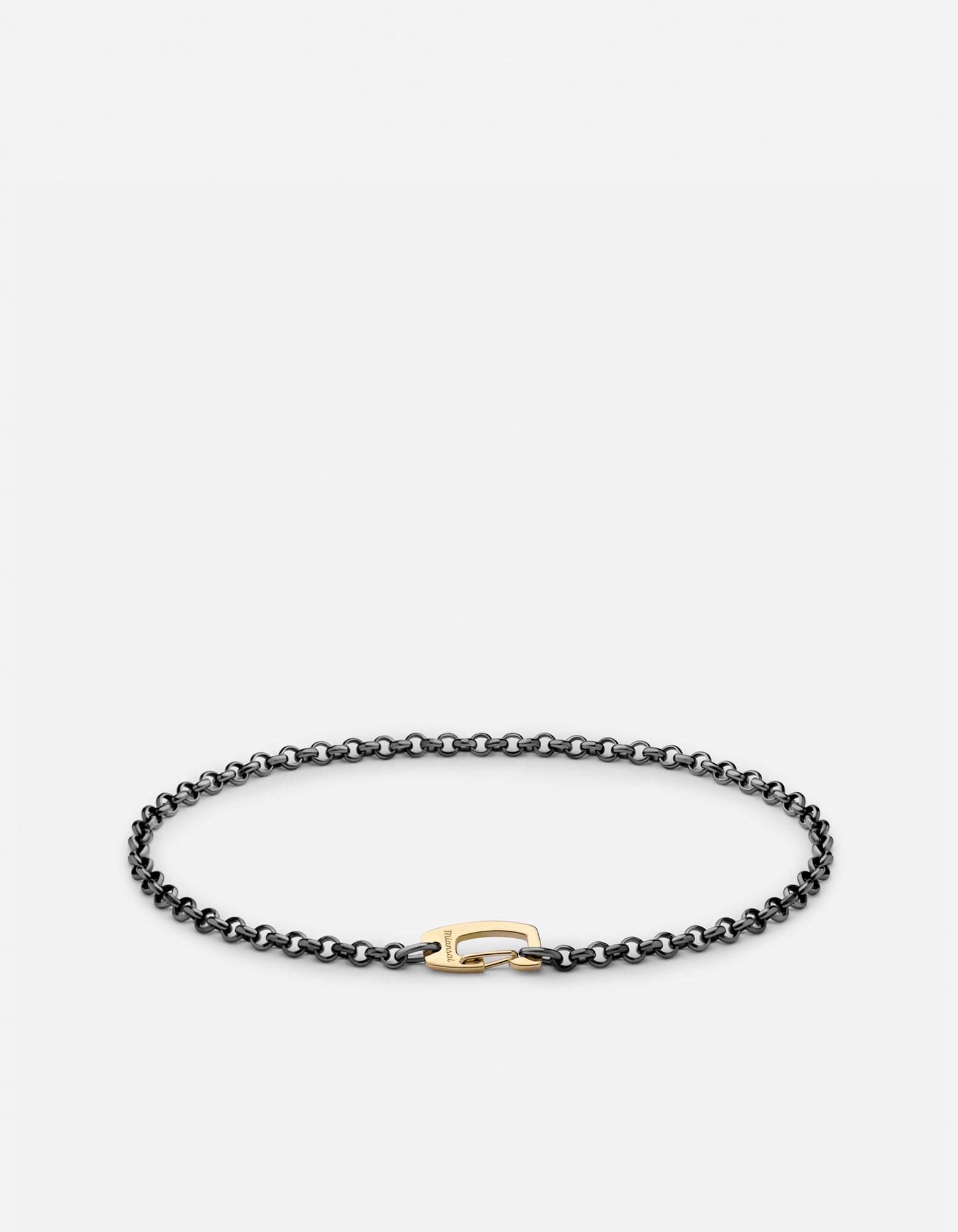 Miansai Bracelets Rolo Clip Bracelet, Sterling Silver / Gold Vermeil Polished Gold / M