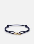 Miansai Bracelets Screw Cuff Bungee Bracelet, Gold Tone / Navy/Brown Navy/Brown / O/S