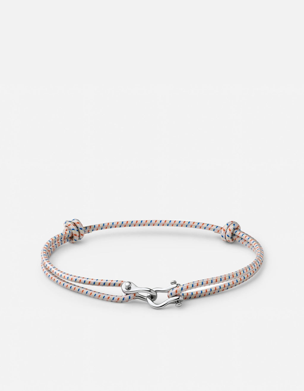 Miansai Bracelets Screw Cuff Bungee Bracelet, Silver Tone / Off-White Off White / O/S