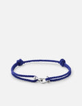 Miansai Bracelets Screw Cuff Rope Bracelet, Silver Tone / Navy Blue Navy Blue / O/S