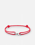 Miansai Bracelets Screw Cuff Rope Bracelet, Silver Tone / Red Red / O/S