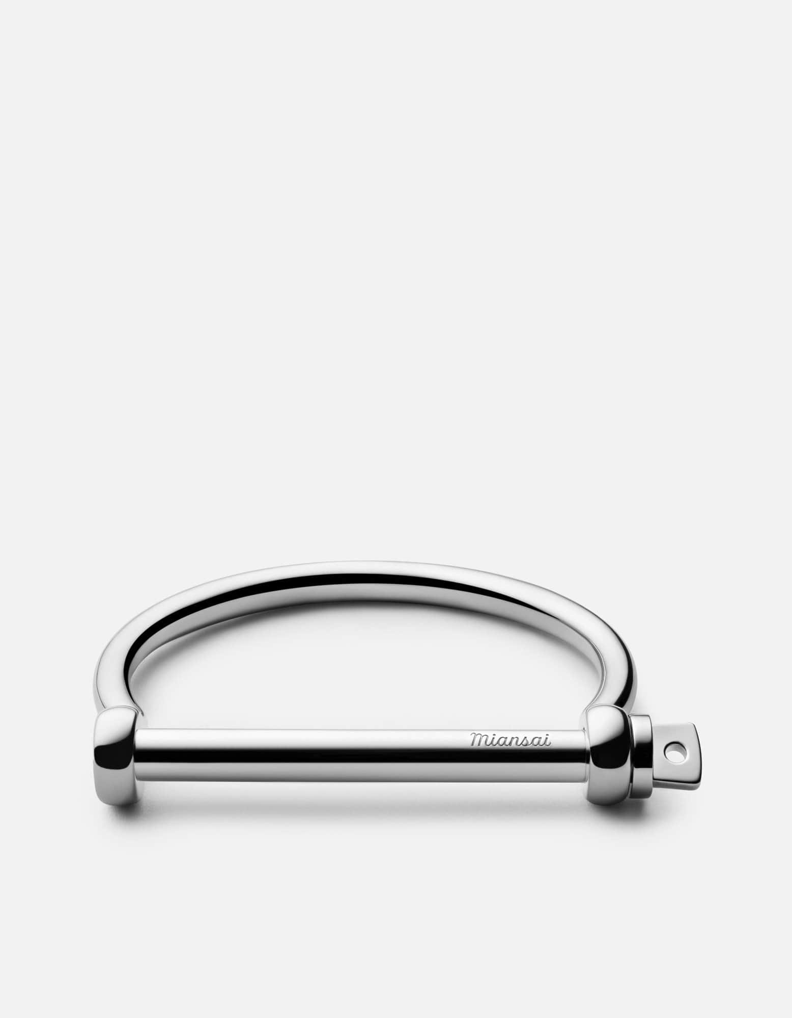 Miansai Cuffs Screw Cuff, Sterling Silver Polished Sterling Silver / M / Monogram: No