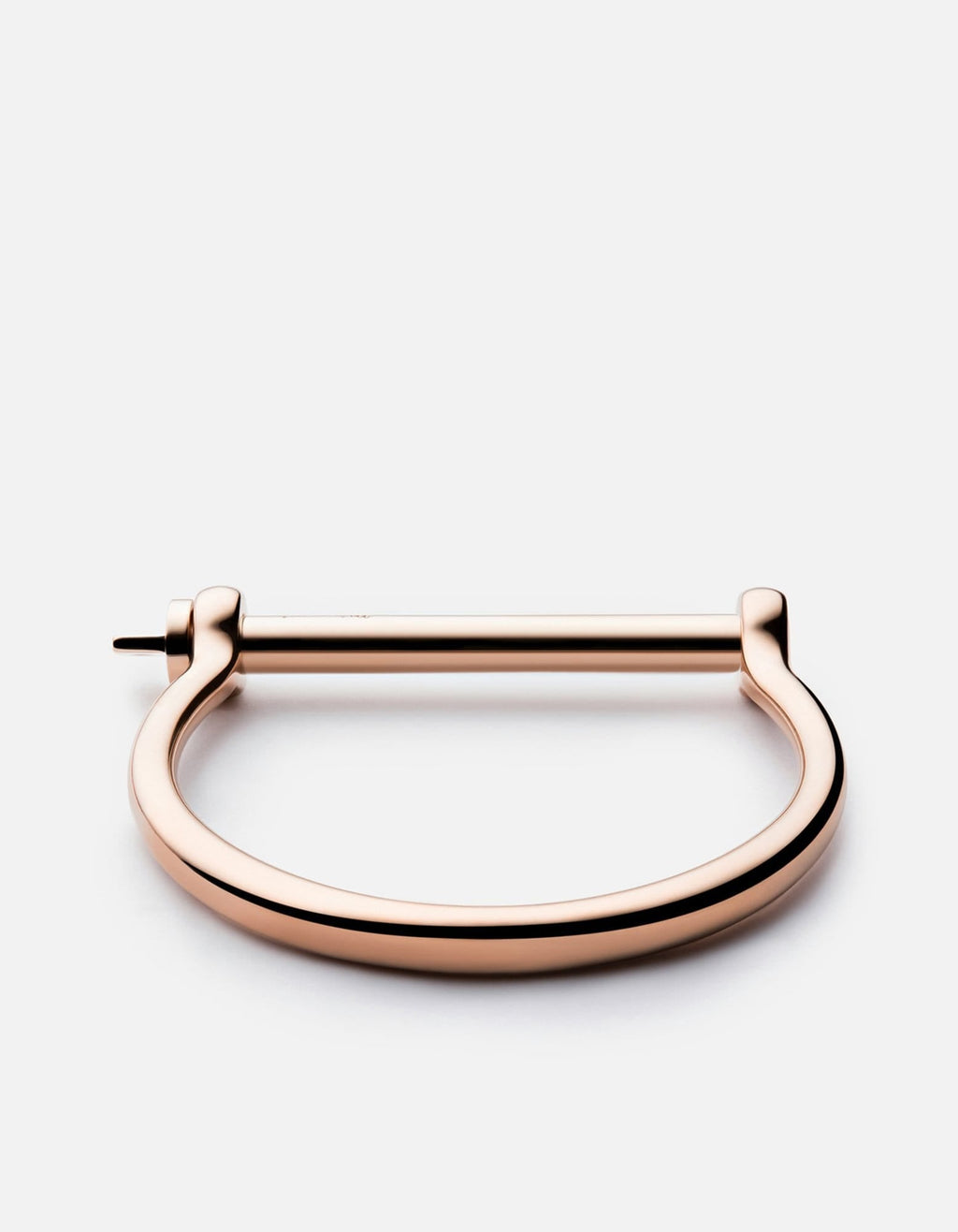 Screw Cuff Bracelet, Rose Tone