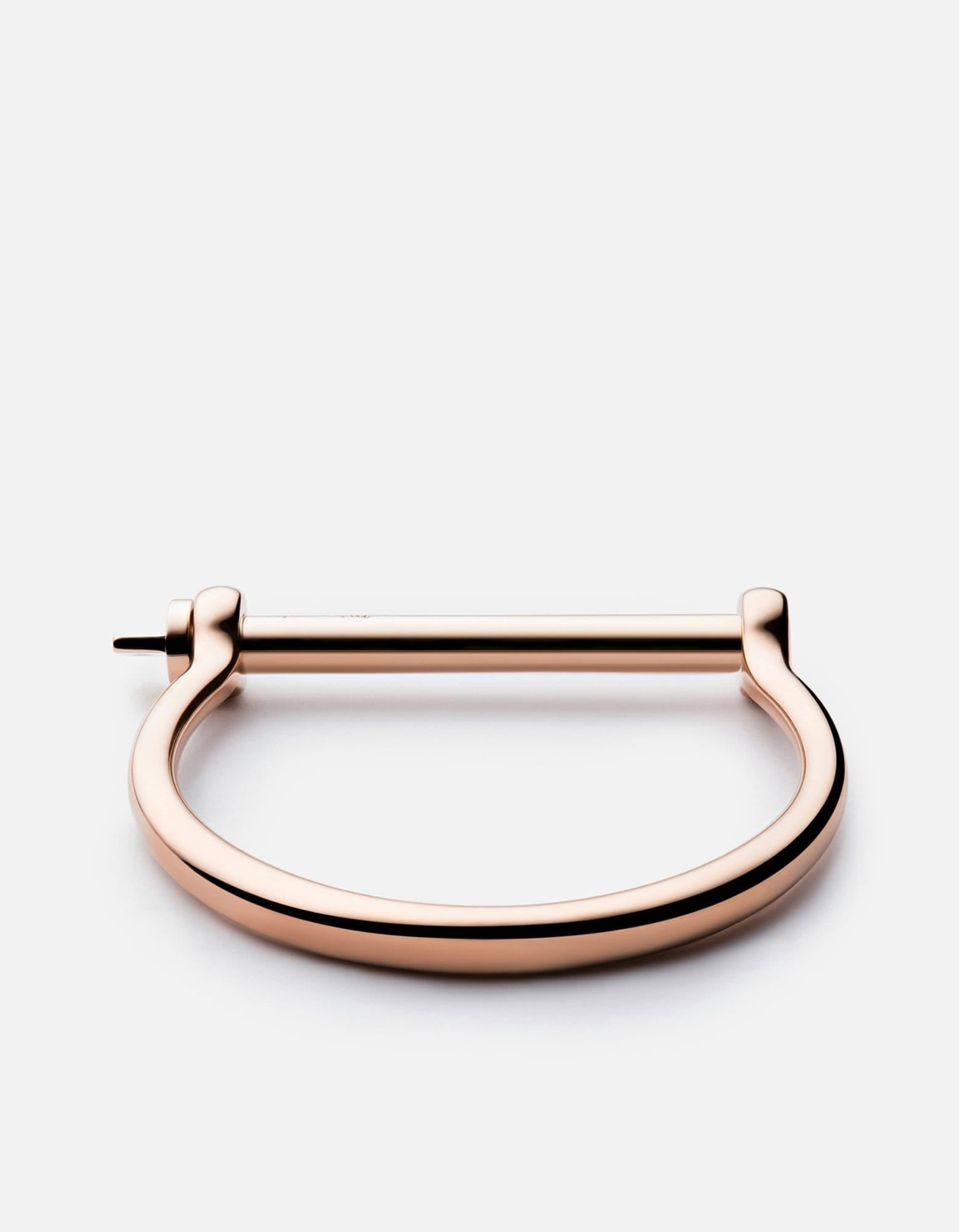 Screw Cuff Bracelet, Rose Tone