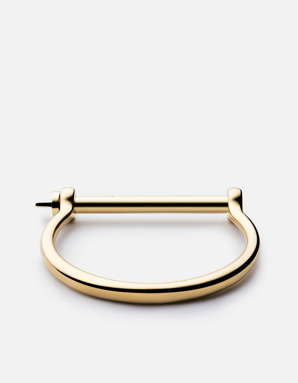 Screw Cuff Bracelet, Gold Tone