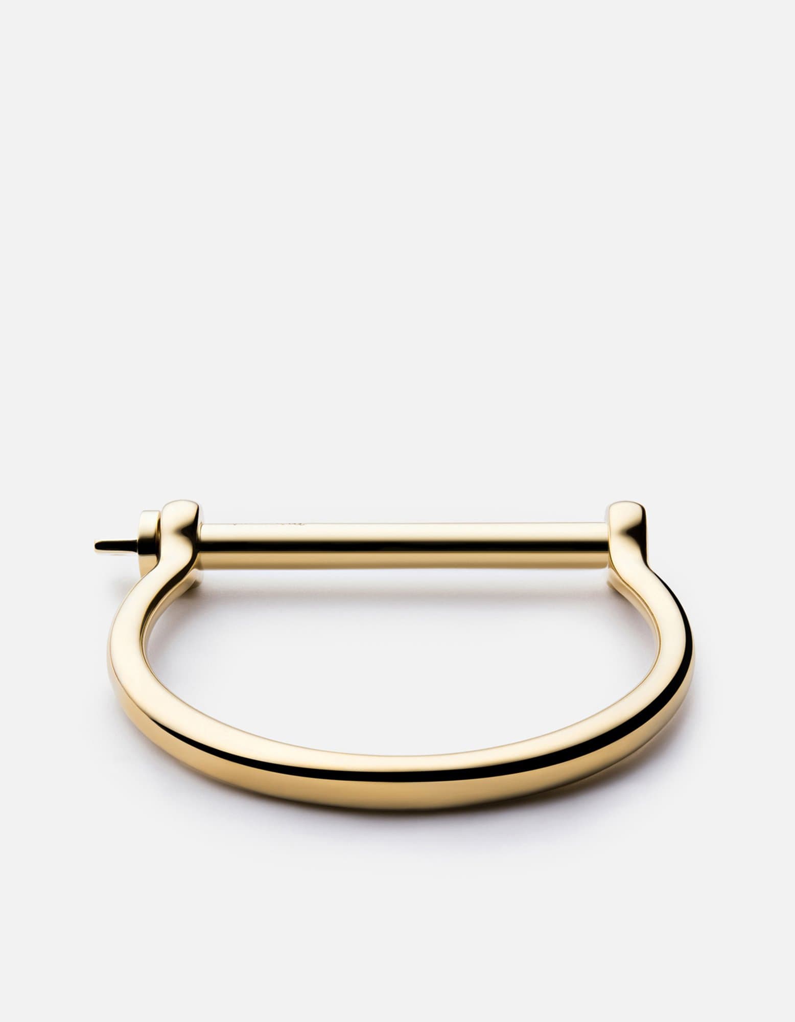 Screw Cuff Bracelet, Gold Tone