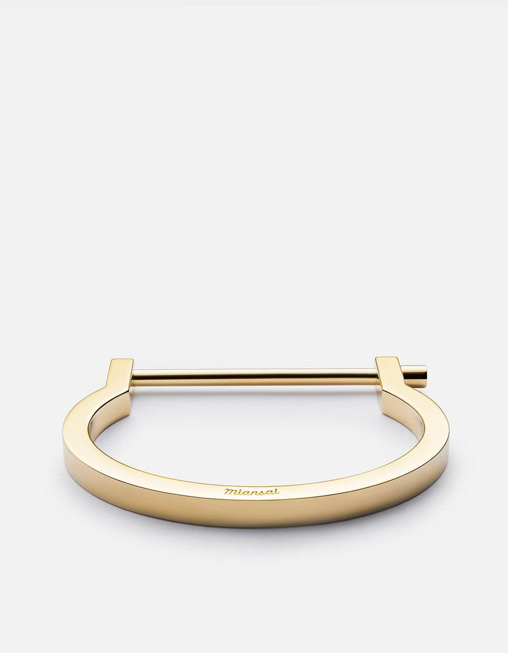 Modern Screw Cuff Bracelet, Gold