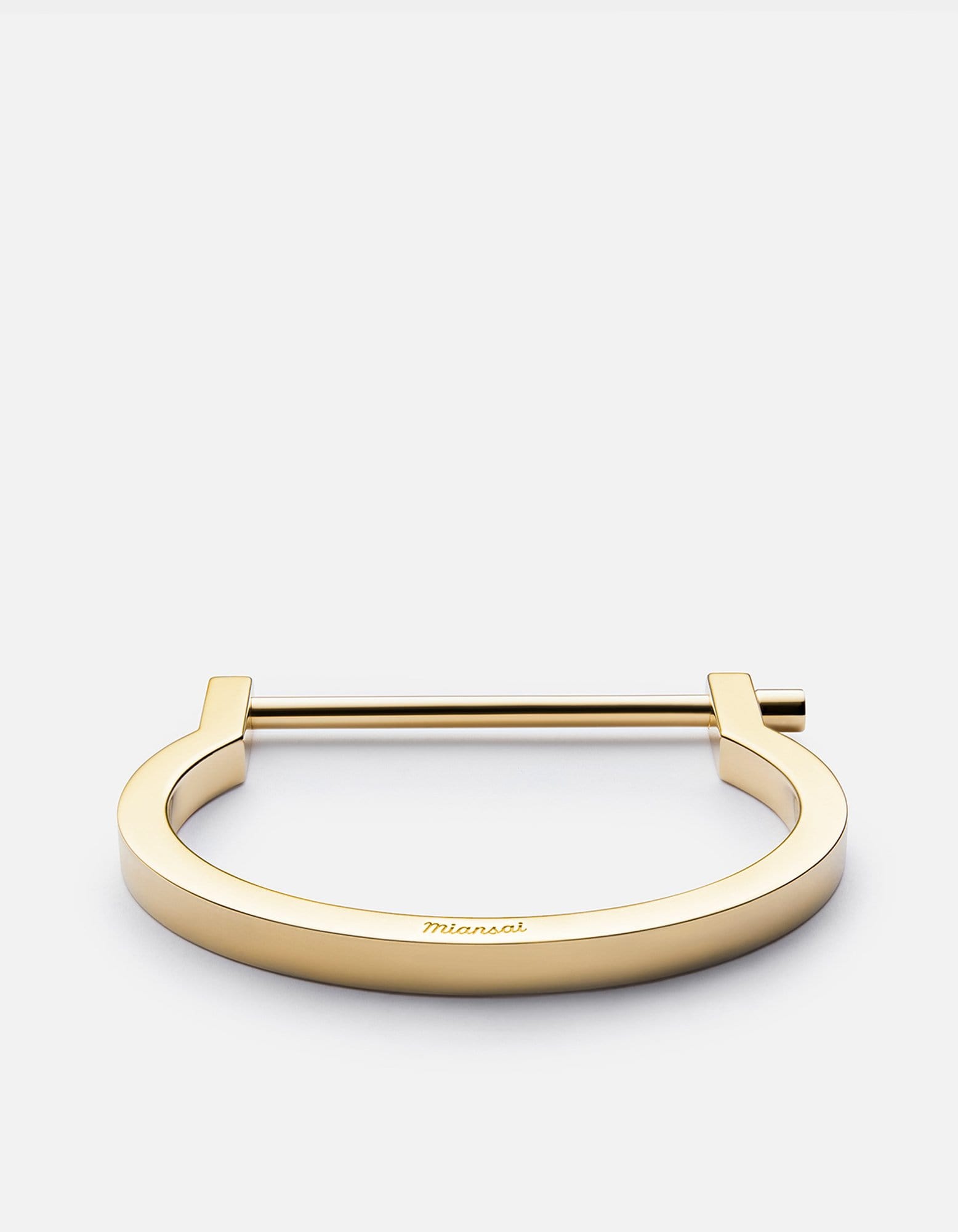 Modern Screw Cuff Bracelet, Gold