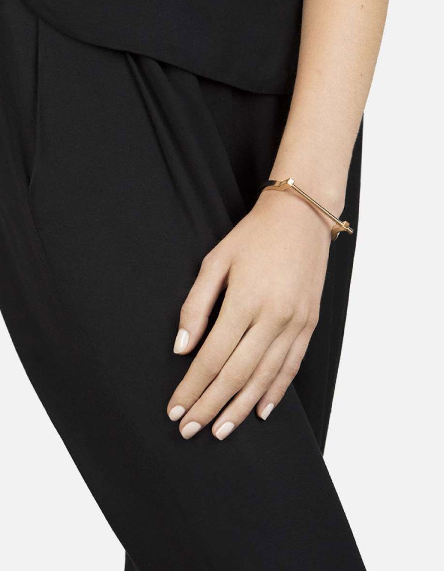 Modern Screw Cuff Bracelet, Gold