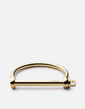 Miansai Cuffs Screw Cuff, 14k Gold 14k Gold / M / Monogram: No