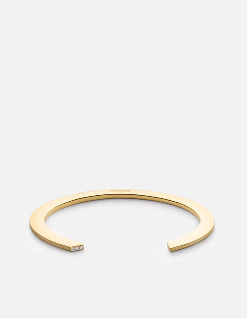 Miansai Cuffs Arduin Cuff, 14k Gold Pavé Polished Gold/Pave / S