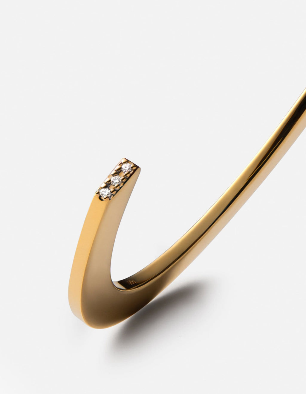 Arduin Cuff, 14k Gold Pavé