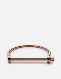 Miansai Cuffs Thin Screw Cuff, Rose Polished Rose Plated / S / Monogram: No