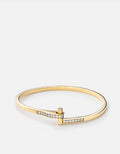 Miansai Cuffs Nyx Cuff, 14k Gold Pavé Polished 14k Gold/Pave / S