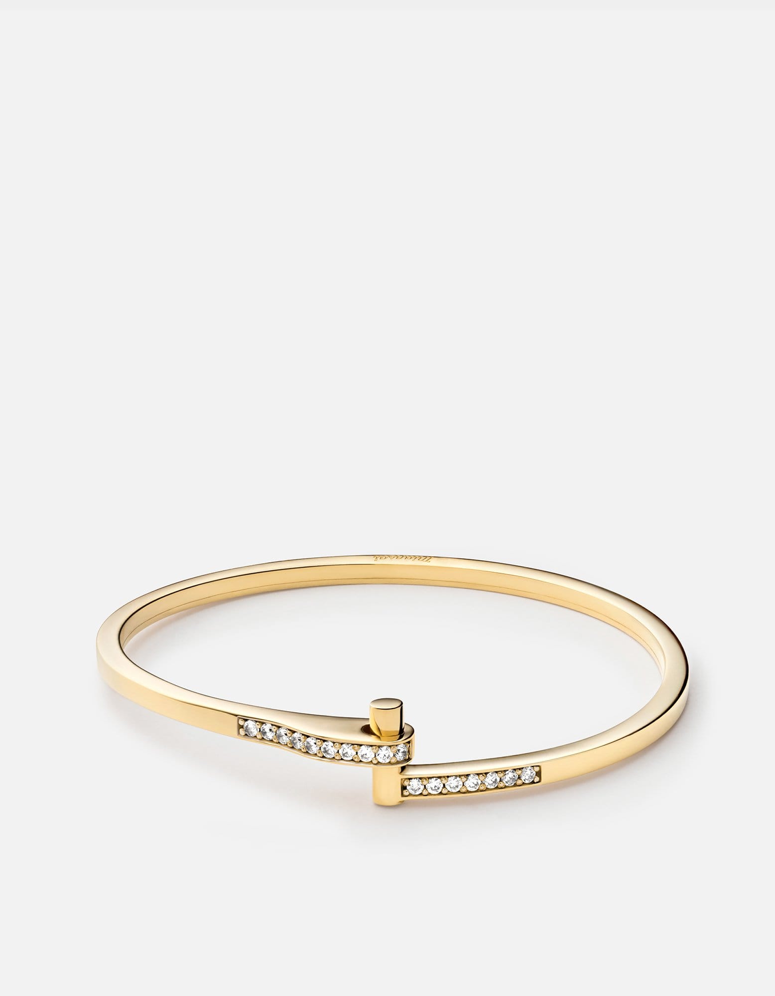 Miansai Cuffs Nyx Cuff, 14k Gold Pavé Polished 14k Gold/Pave / S