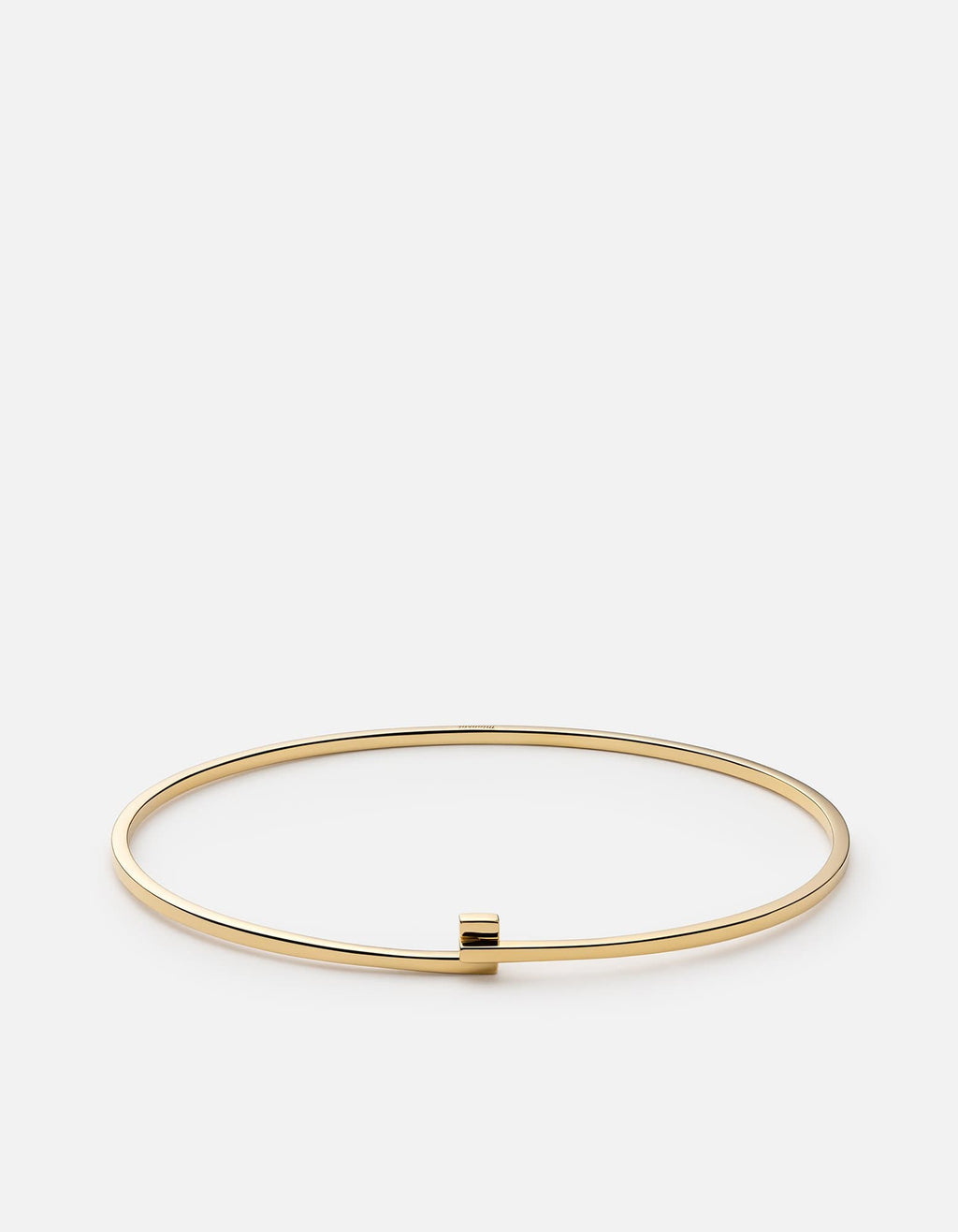 Miansai Cuffs Thin Cubist Cuff, 14k Gold Polished Gold / M