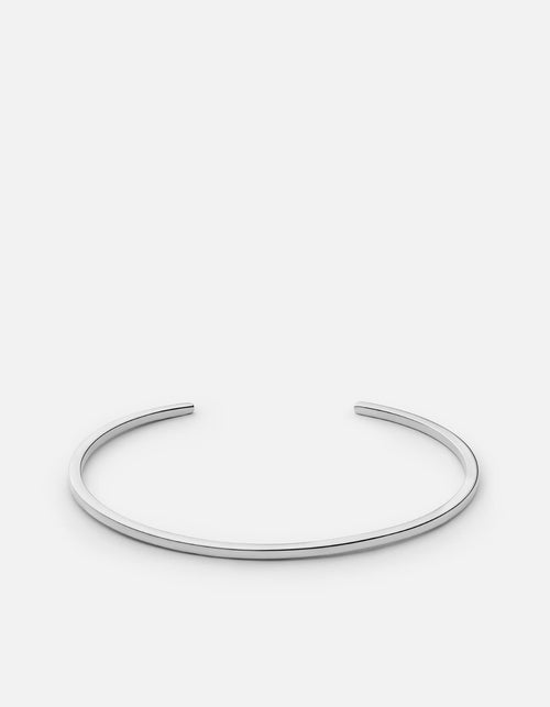 Miansai Cuffs Arbor Cuff, Sterling Silver Polished Silver / M / Monogram: No