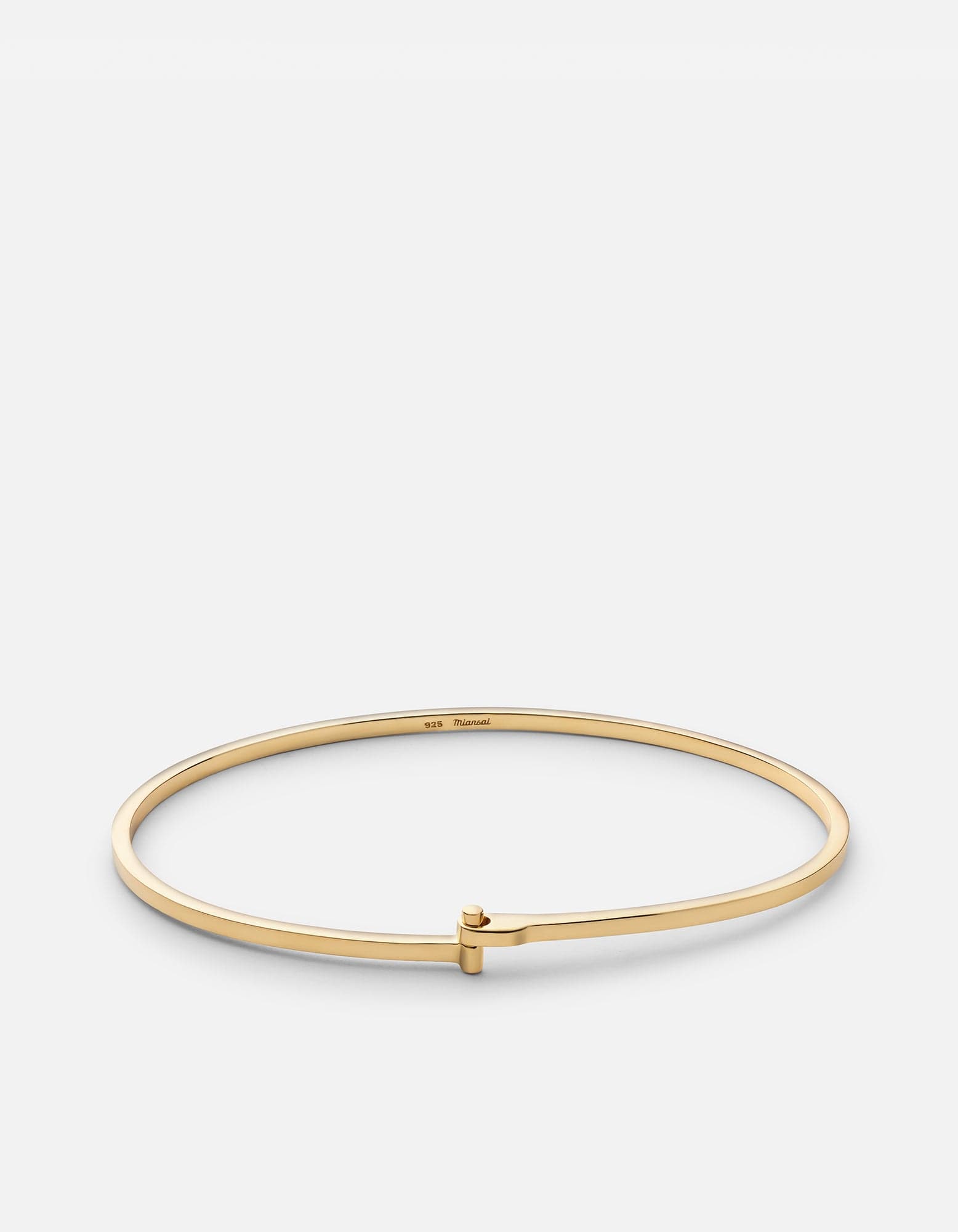 Miansai Cuffs Thin Nyx Cuff, Gold Vermeil Polished Gold / S