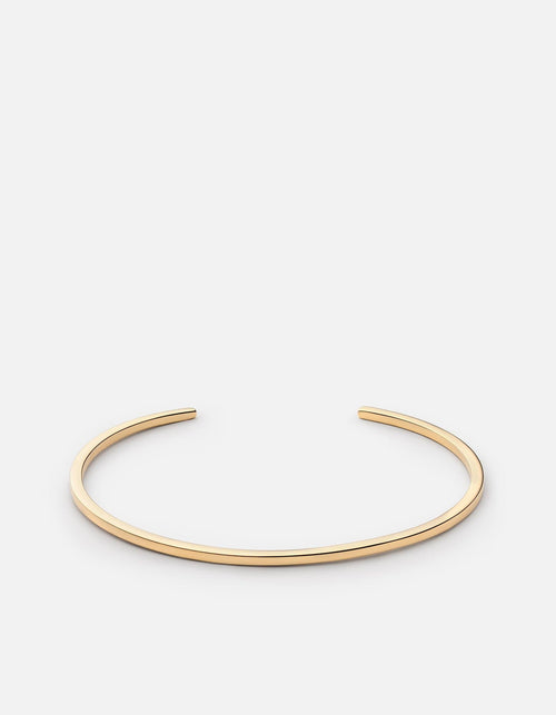 Miansai Cuffs Arbor Cuff, 14k Gold Polished Gold / M / Monogram: No