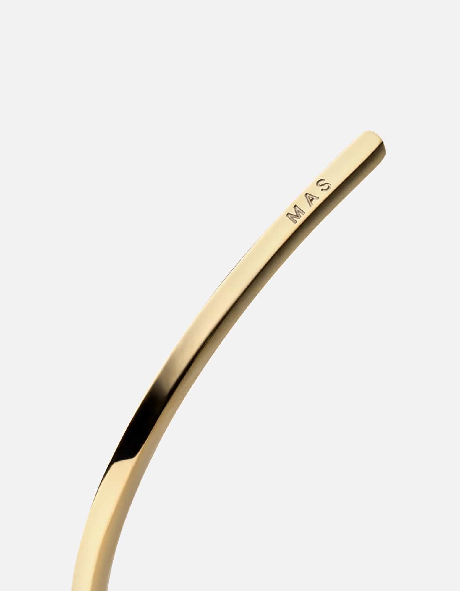 Miansai Cuffs Arbor Cuff, 14k Gold Polished Gold / M / Monogram: Yes