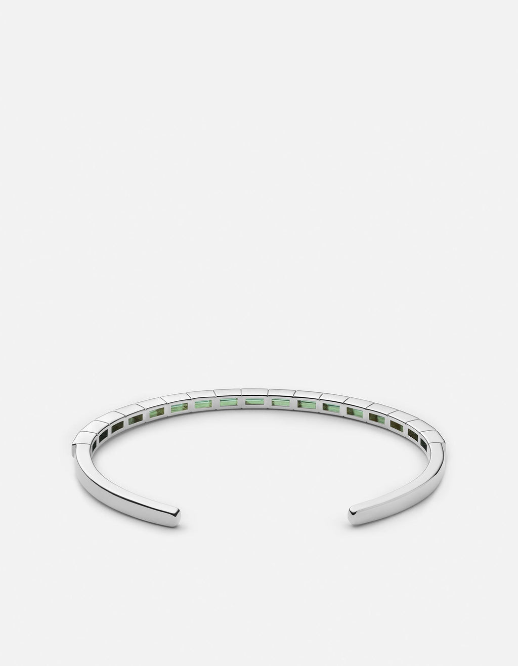Multi Valor Emerald Cuff, Sterling Silver