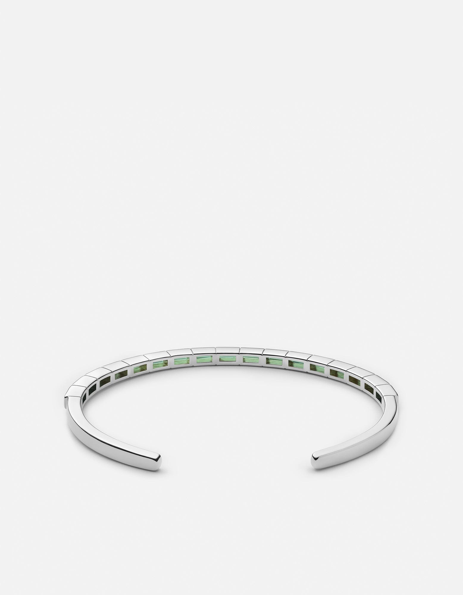 Multi Valor Emerald Cuff, Sterling Silver