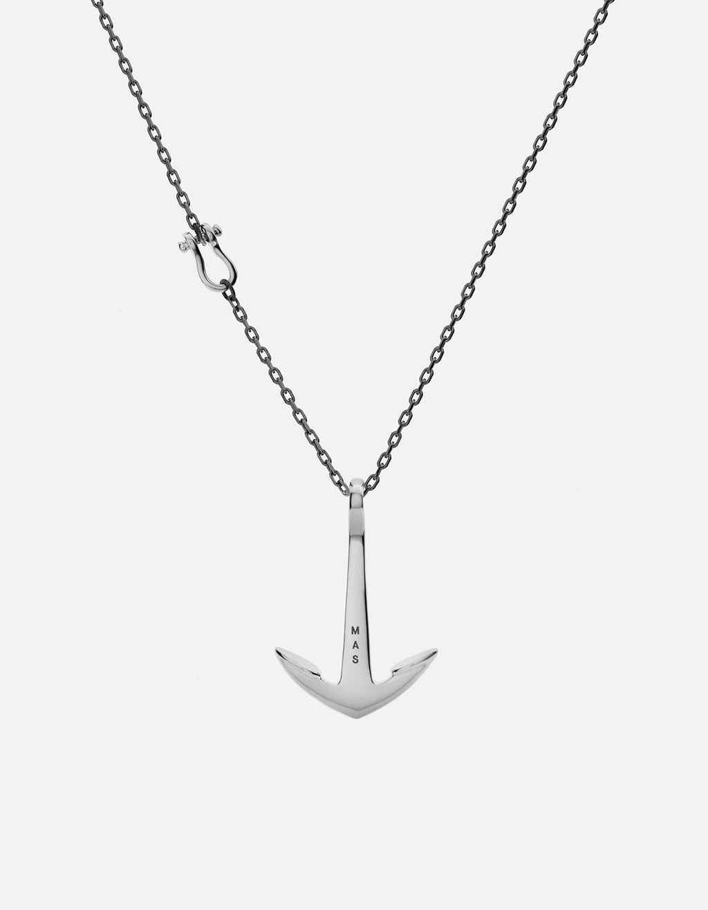 Anchor Pendant Necklace, Sterling Silver