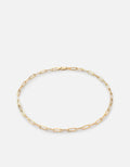 Miansai Necklaces Volt Link Choker, 14k Gold Pavé Polished Gold / 15 in.