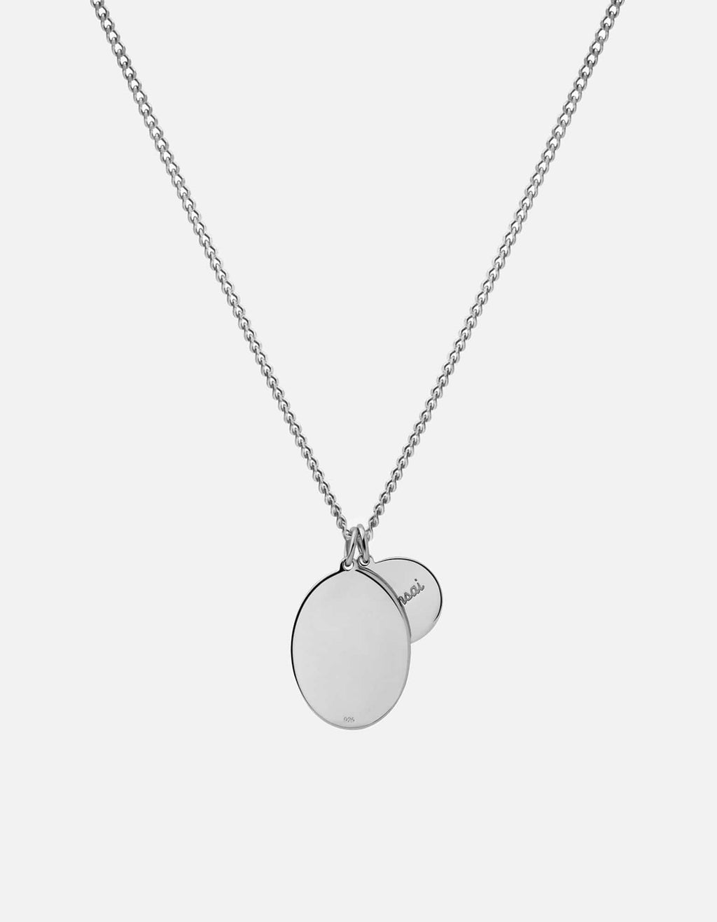 Mini Dove Pendant Necklace, Sterling Silver / Teal