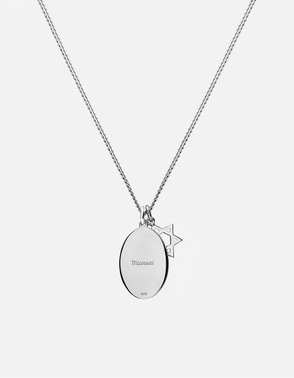 Prophet Pendant Necklace, Sterling Silver / Blue