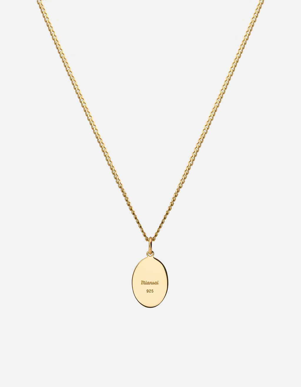 Mini Palm Necklace, Gold Vermeil/Off-White