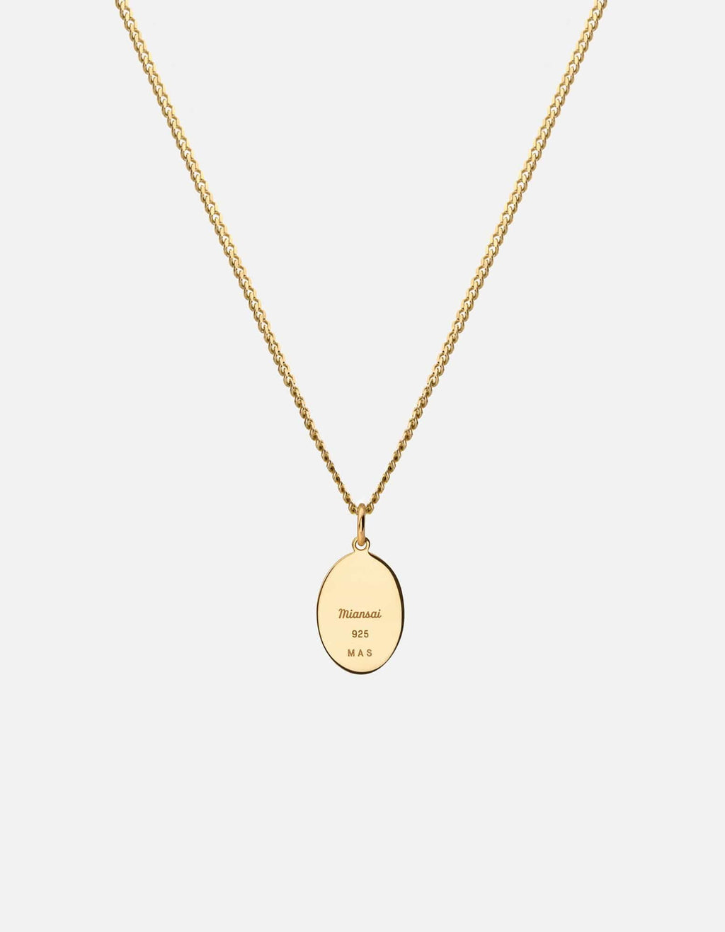 Mini Palm Necklace, Gold Vermeil/Off-White