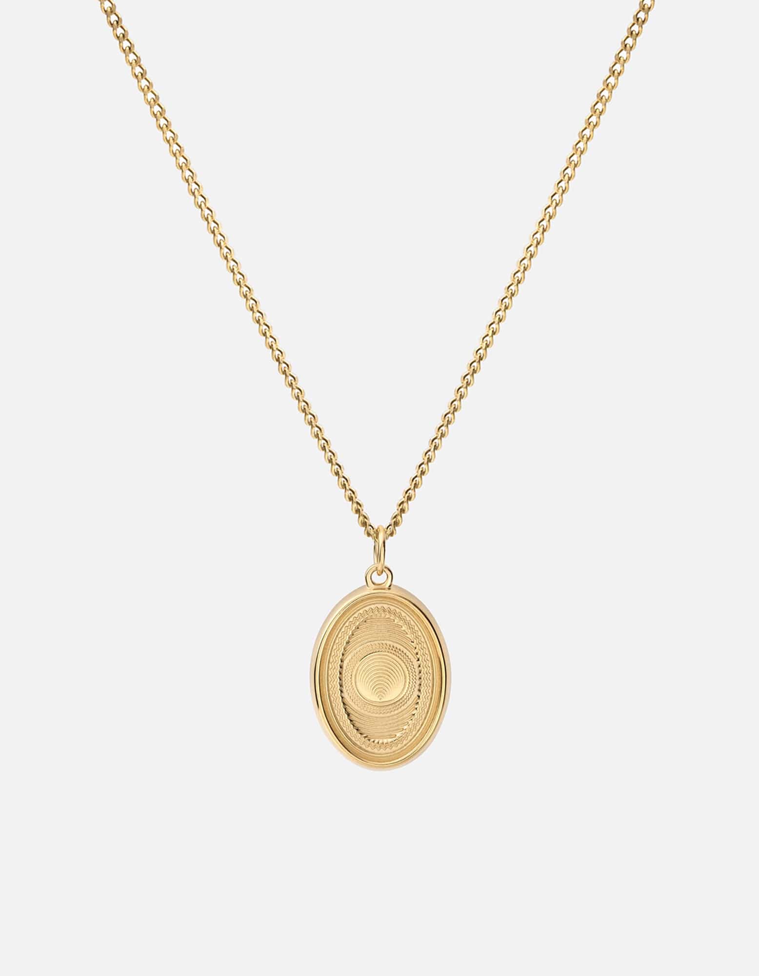 Miansai Necklaces Velocity Necklace, Gold Vermeil Polished Gold / 18 in. / Monogram: No