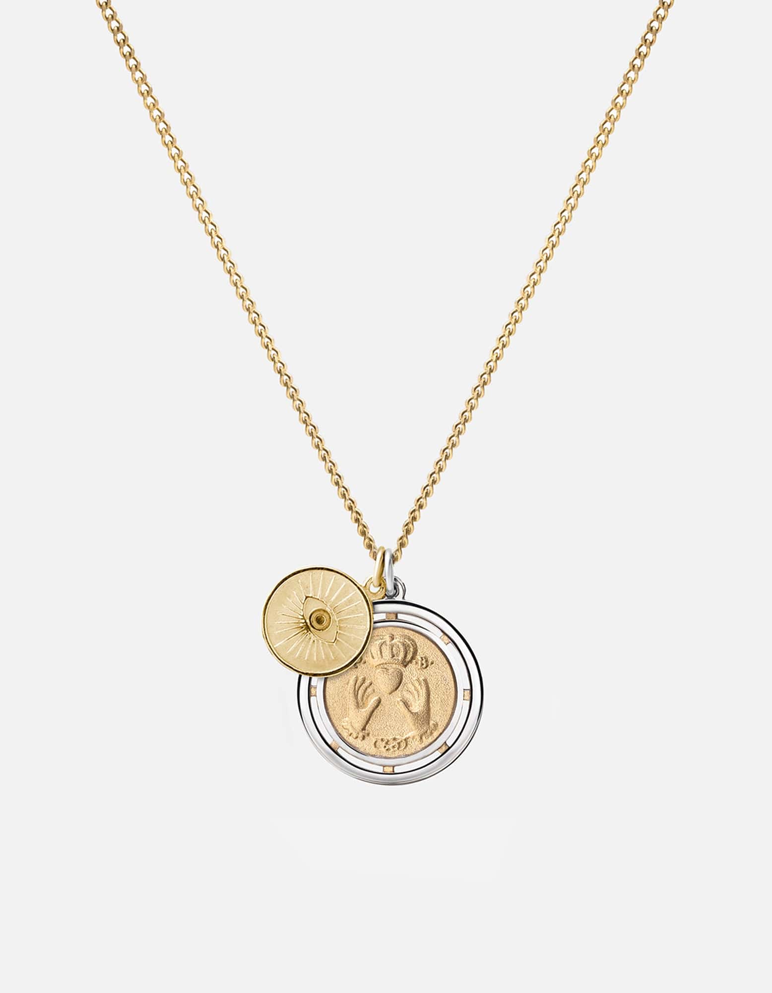 Miansai Necklaces Test of Time Necklace, Gold Vermeil/Sterling Silver Polished Gold / 21 in. / Monogram: No